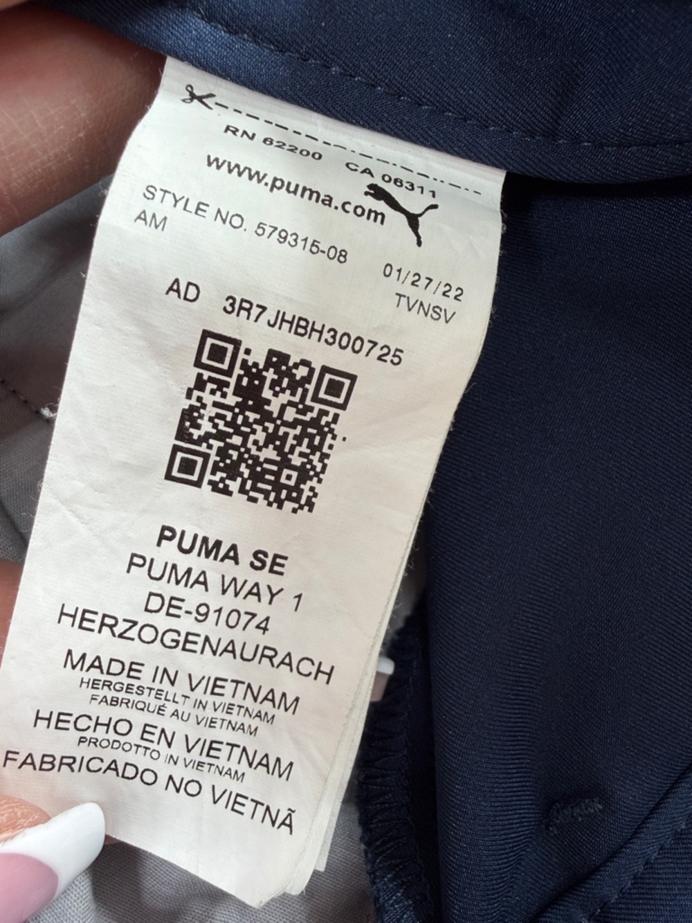 Puma girls golf shorts size 13/14 XL navy blue uniform shorts - Picture 4 of 9